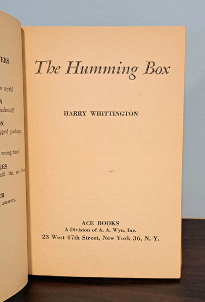 Build My Gallows High and The Humming Box