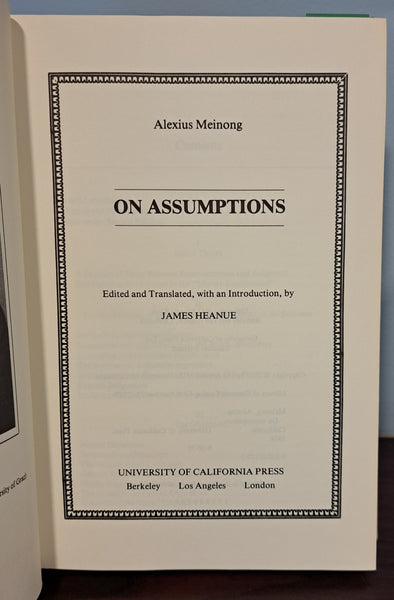On Assumptions