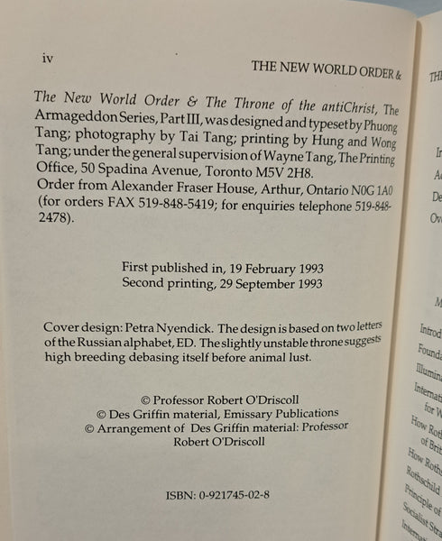 The New World Order & The Throne of the Antichrist