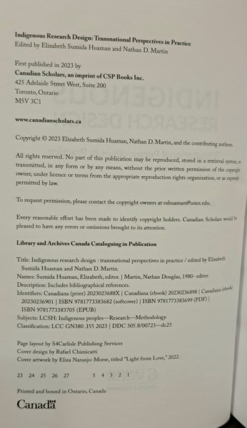 Indigenous Research Design: Transnational Perspectives In Practice