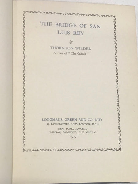 The Bridge of San Luis Rey
