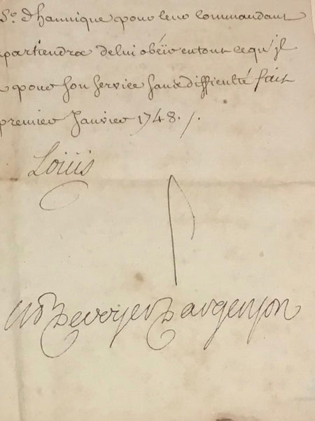 Military Order  - King Louis XV  1748