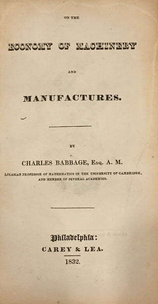 The Economy of Machinery
