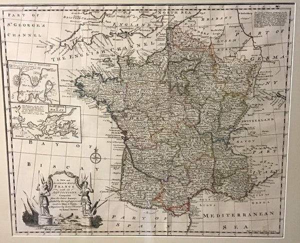 A New and Accurate Map of France with it's Acquisitions 1747